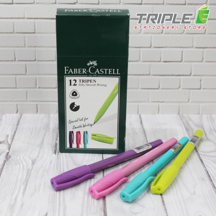 

Cuci Gudang Pulpen Pen Ballpen Faber Castell Castle Tripen [12 Pcs] Promo