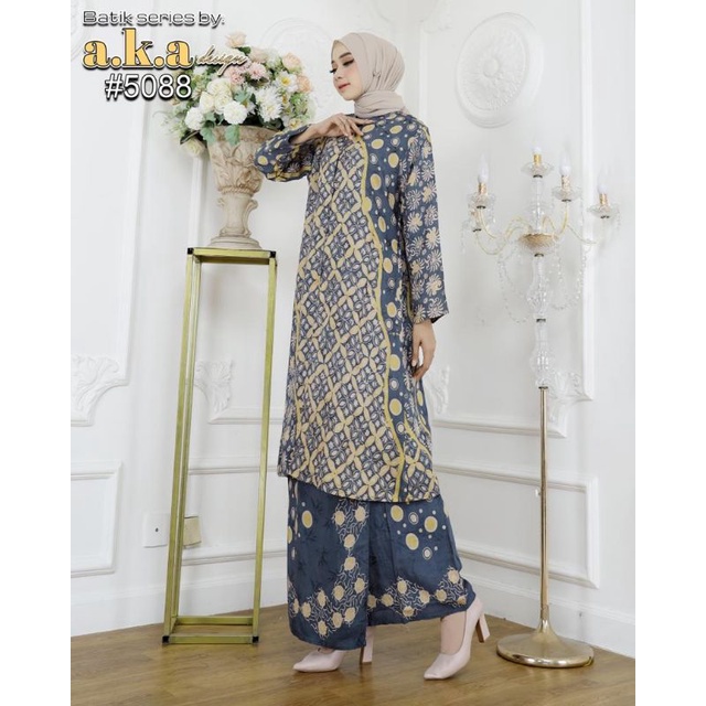 Setelan rok batik viskos premium//rok batik viskos kancing depan//batik viskos busui//rok batik semi sutra//viskos kondangan