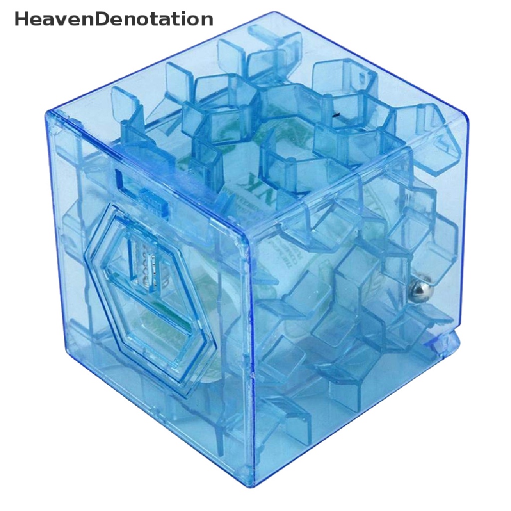 [HeavenDenotation] 3D Cube puzzle money maze bank saving coin collection case box fun brain game