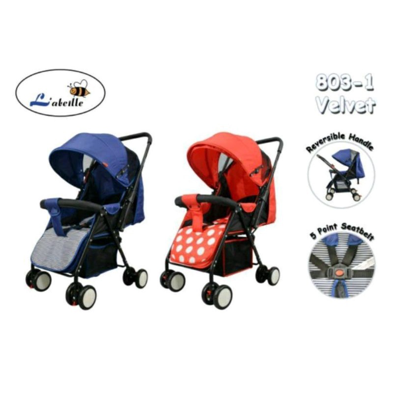 Labeille stroller velvet 803-1 / kereta dorong bayi bagus murah