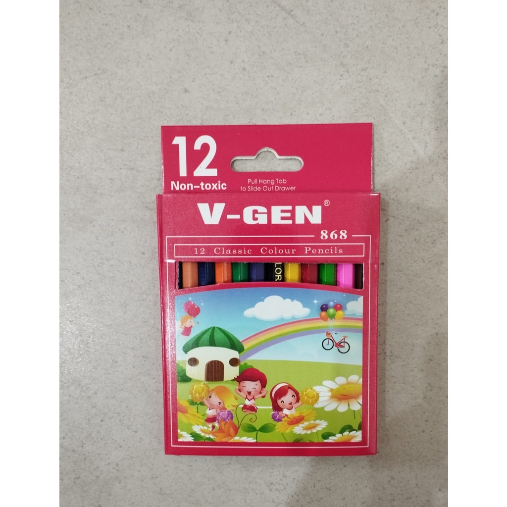 

Pensil Warna Pendek VGen 12 Warna 868