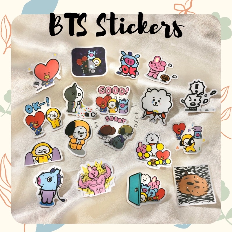 

Sticker Stiker BTS BT21 Karakter Bts Kartun Aesthetic Murah Berkualitas Sticker Laptop Buku Botol Bangtan Taehyung Jungkook Jimin Jin RM