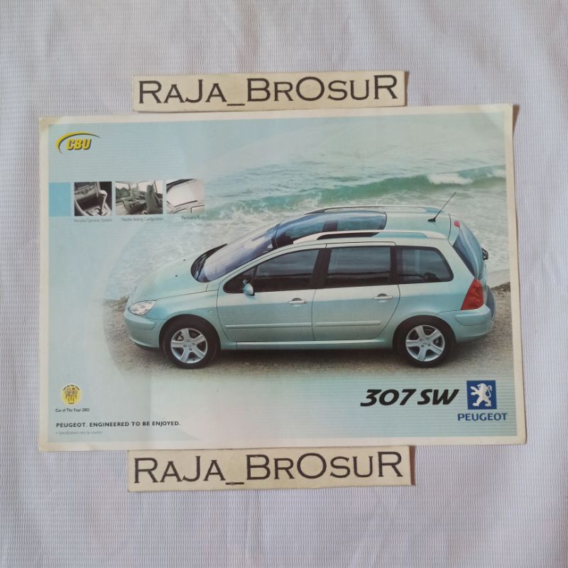 Poster brosur flyer jadul lawas Peugeot 307 SW Peugeot 307SW