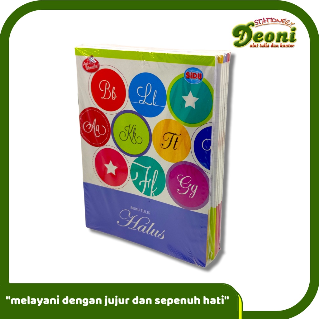 

SIDU Buku Tulis Halus Kasar 38 Lembar (1 Pack/ 10 Buku)