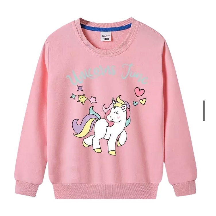 SWEATER ANAK PEREMPUAN USIA 3-5 TAHUN UNICORN / SWEATER KIDS / KAOS ANAK / KAOS KIDS / SWEATER ANAK 