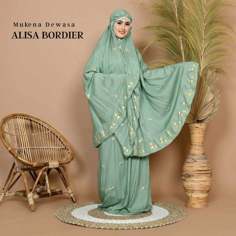 Mukena BORDIR Mewah Katun Premium HQ Dewasa Terbaru