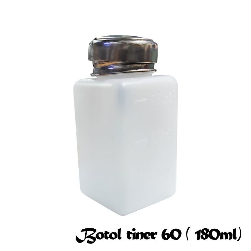 Botol Tiner Baku Ukuran 60 180ml