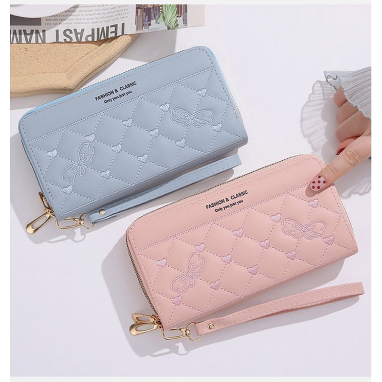 WTX-34 Dompet Panjang Wanita 2 Relesting  Bordir Import