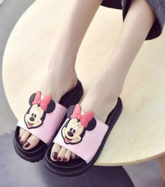 Best seller sandal wanita mickey minie karet