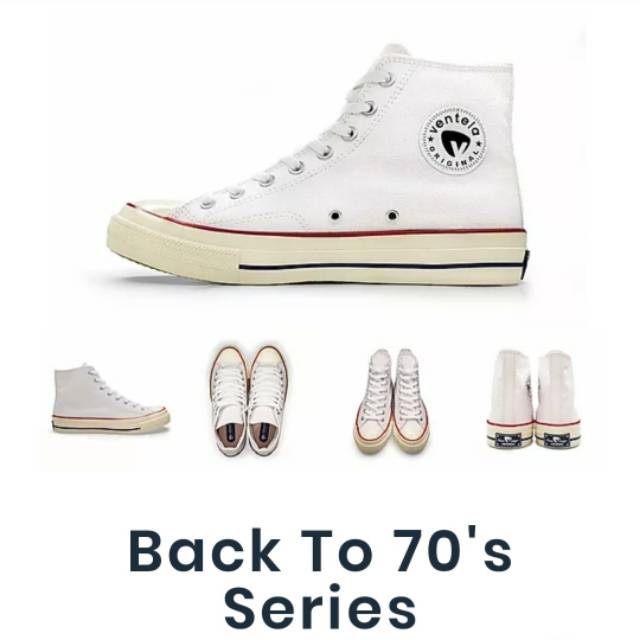 VENTELA SHOES 70S HIGH | SEPATU VENTELA ORIGINAL PUTIH CREEM GUM WHITE GUM ARMY COKLAT BIRU
