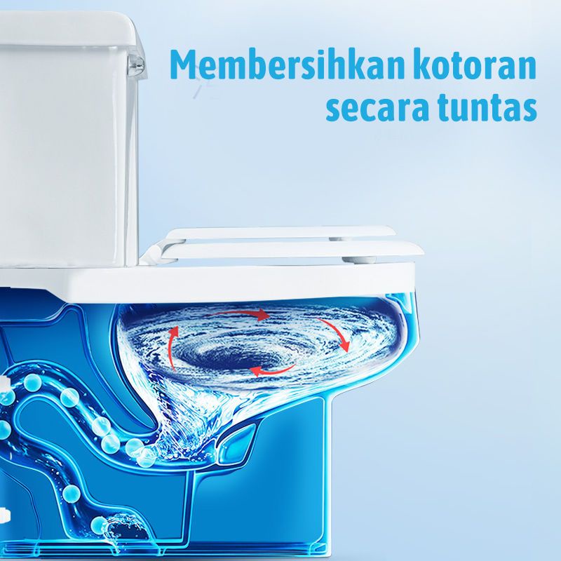 PL Cairan Pembersih Penyegar Kloset Toilet Beruang Flush WC Disinfektan Warna Biru Kuman dan Bakteri Tahan 60 Hari