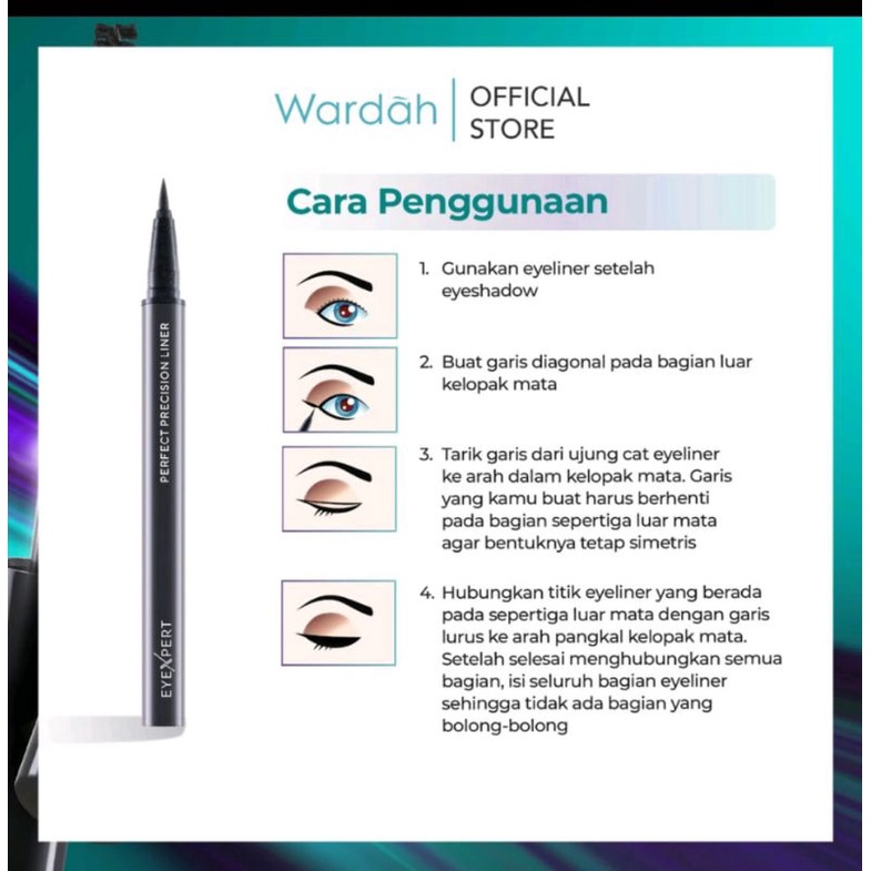 ✿ELYSABETHME✿ Wardah EyeXpert Perfect Precision Liner untuk garis mata anti luntur