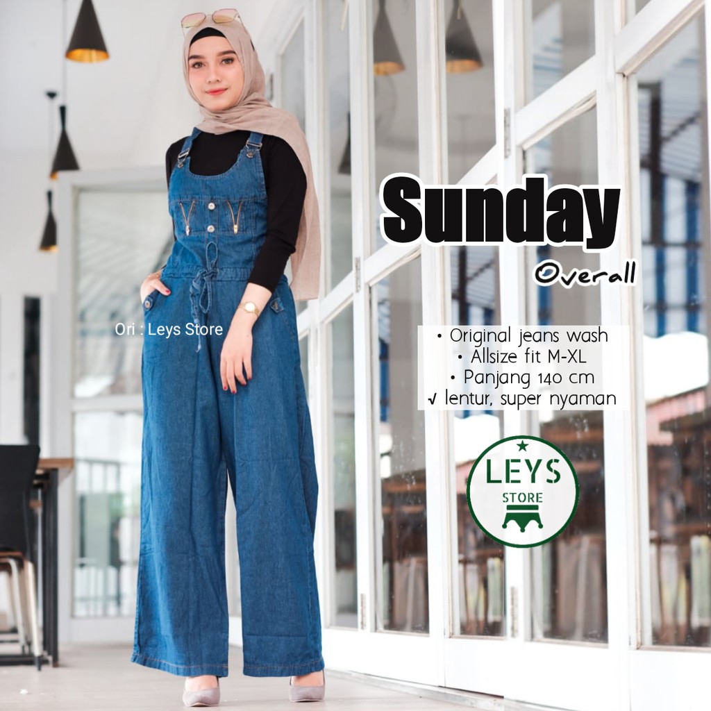 SUNDAY JAMSUIT OVERALL ZIPPER JEANS KEKINIAN PREMIUM