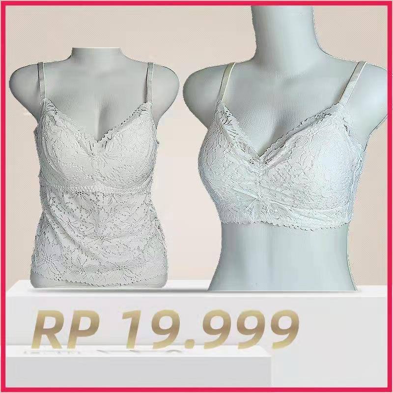 BRA TANKTOP WANITA BRUKAT TANPA KAWAT IMPORT