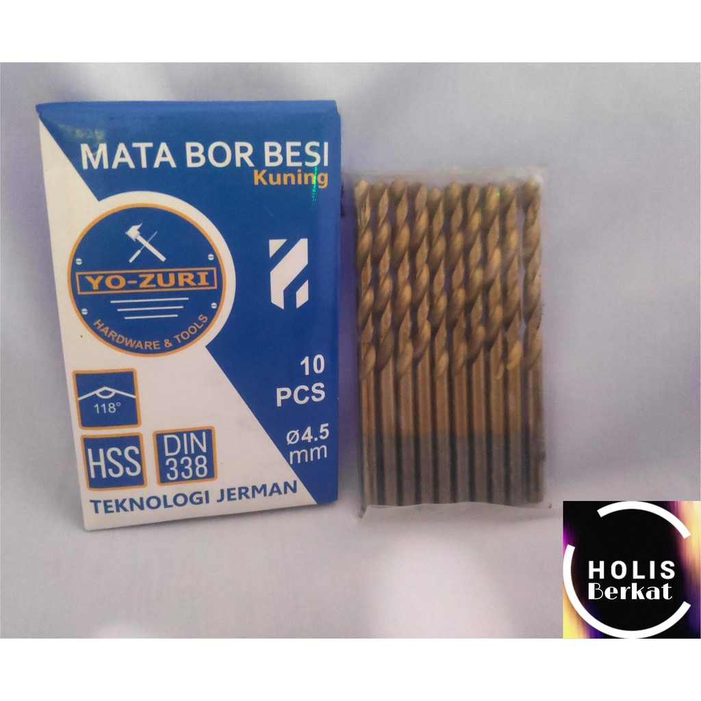 Mata Bor Besi HSS 4.5 mm