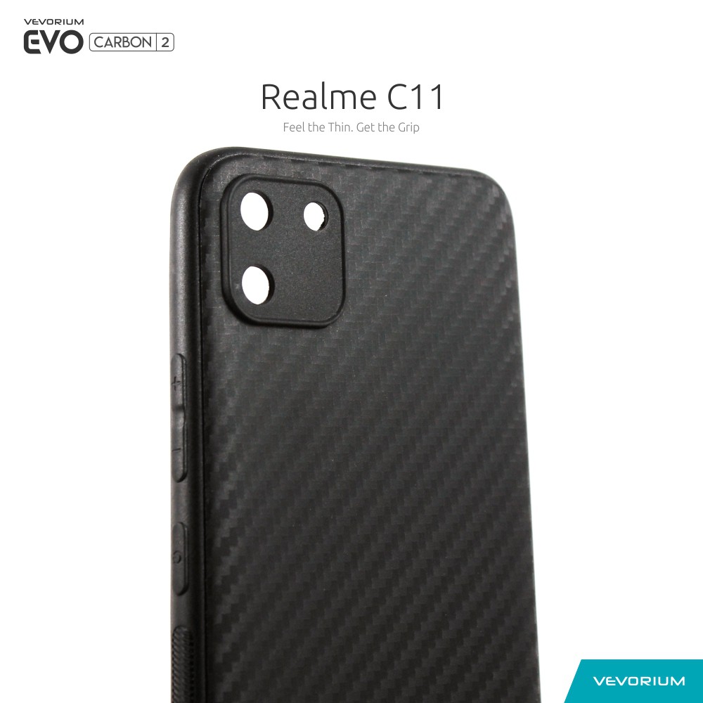 VEVORIUM EVO CARBON Realme C11 Soft Case Softcase Tekstur Permanen