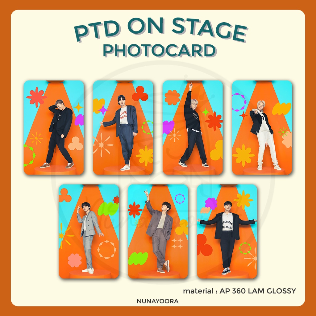 BTS PERMISSION TO DANCE ON STAGE PHOTOCARD