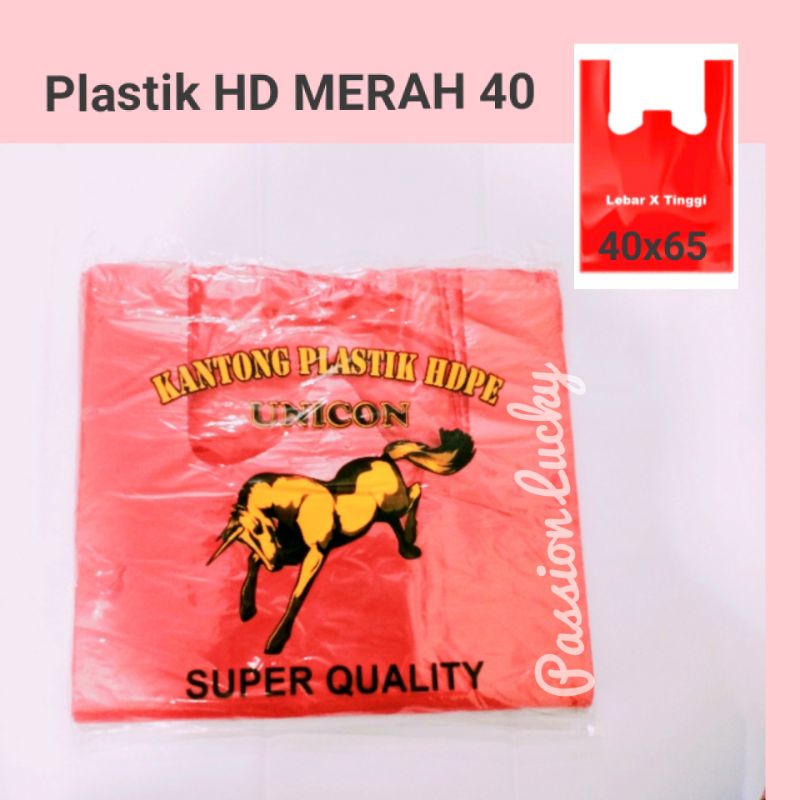 KANTONG PLASTIK MERAH 40/28/PLASTIK KANTONG KRESEK