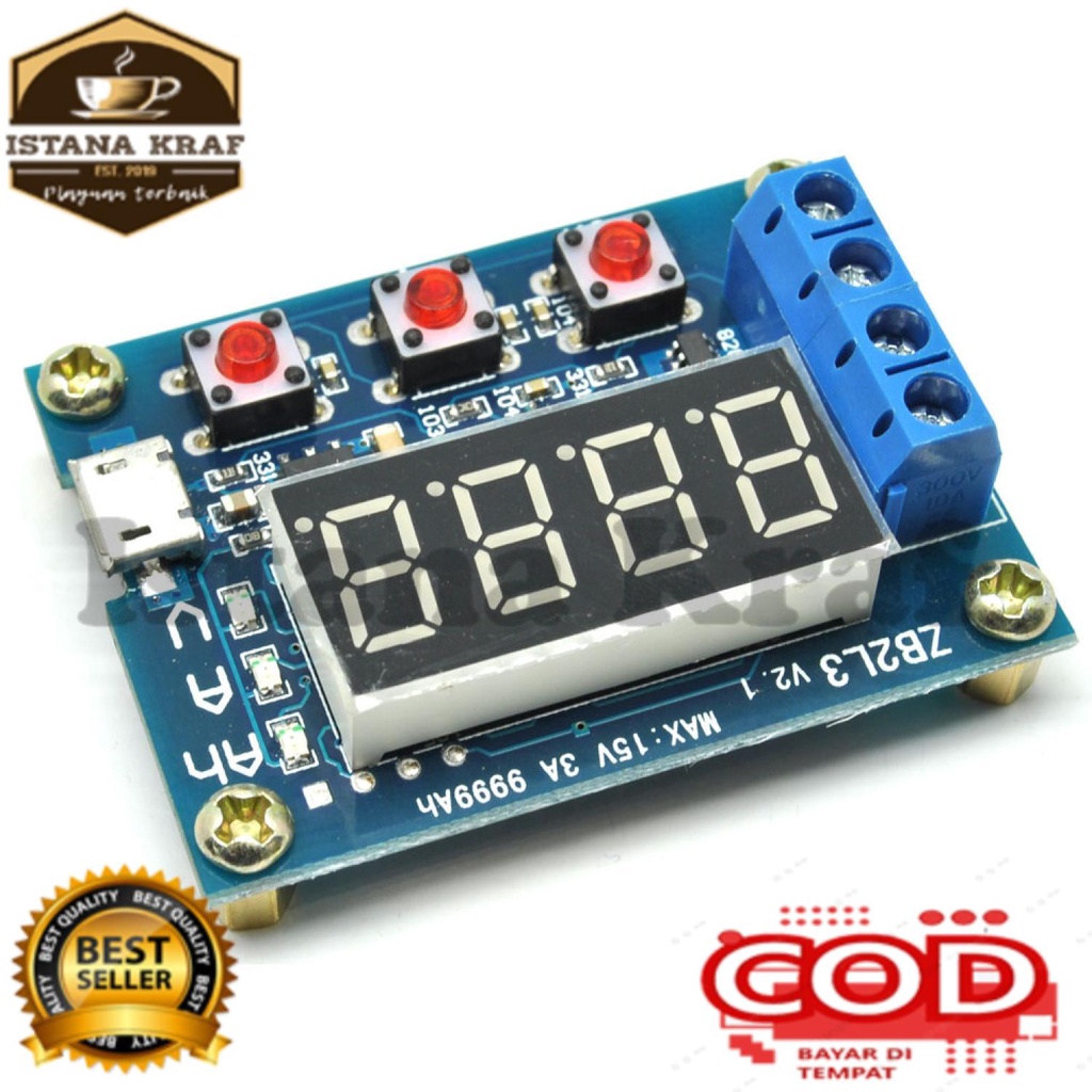 Zhiyu Battery Capacity Meter Discharge Tester 1.5v~12v for 18650 ZB2L3