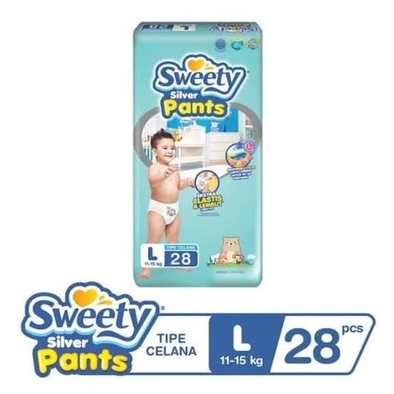 ❤ jselectiv ❤ Popok Bayi Celana SWEETY SILVER Pants L28