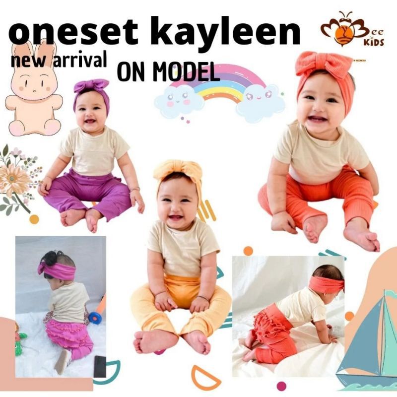 0-18 bln ONE SET KAYLEEN MY BEE SETELAN BAYI BAJU ANAK BAJU BAYI