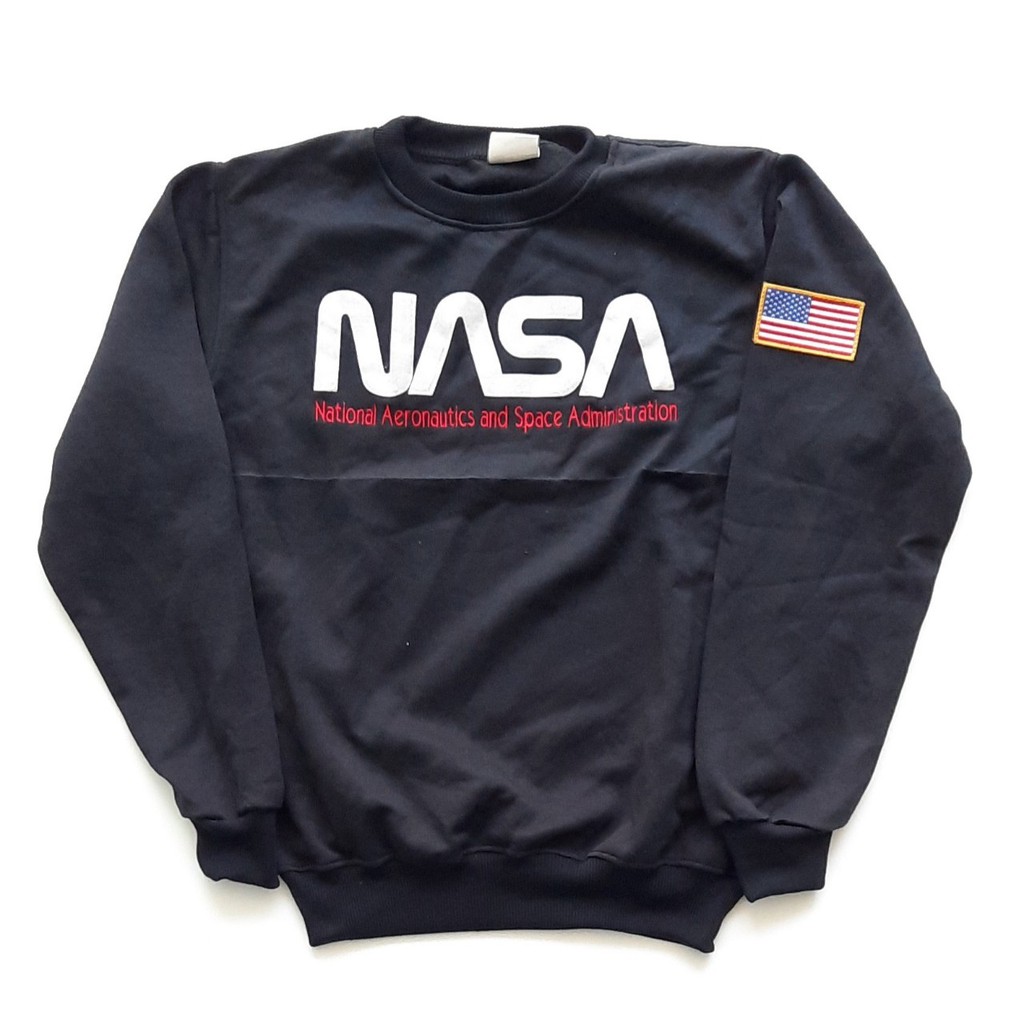 H&amp;M Crewneck NASA Black / Sweater HnM Original Pria Wanita