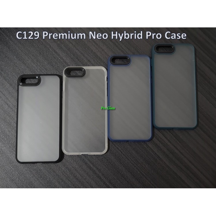 C129 Iphone 7 / 7+ / 8 / 8+ / X / XS / XR / XS MAX  Neo Hybrid Pro Matte Silicone Case