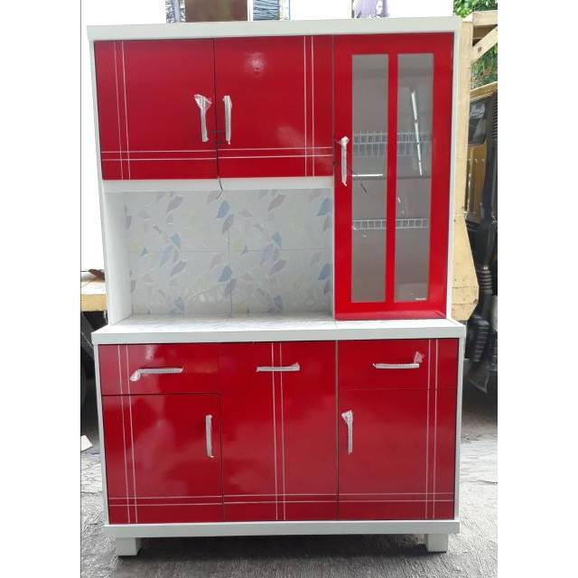 lemari sayur 3 pintu dengan rak panjang