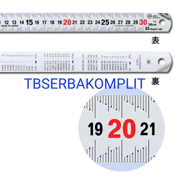 

Penggaris 30cm Niigata Seiki SK JAPAN ASLI CU-30KD 12in 12 in 30 cm 300mm stainless steel anti karat