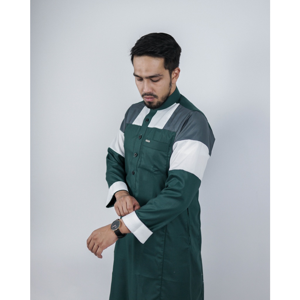 Jubah Gamis Pria SH-063 Hijau Botol