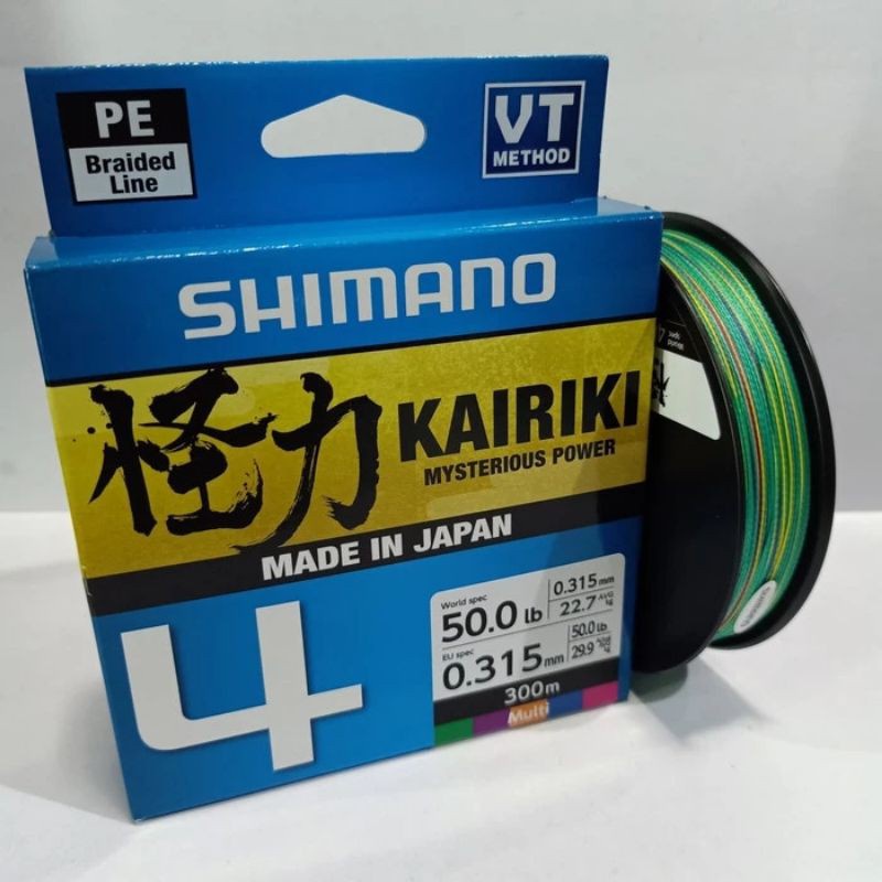 PE. SHIMANO KAIRIKI X8 (Color MULTICOLOR) 300m