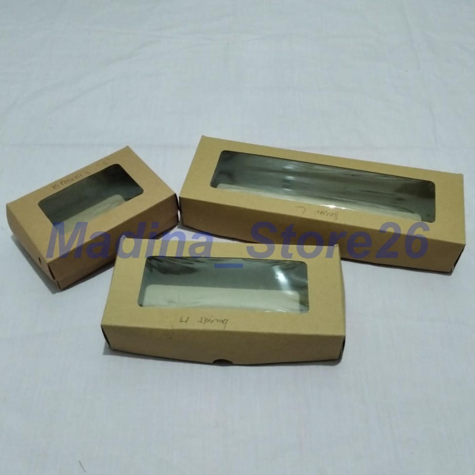 

Kekinian !!! Kardus/Dus Brownies - Window Size M / Warna Coklat / Isi 100pcs / Dus Bronis / Paper