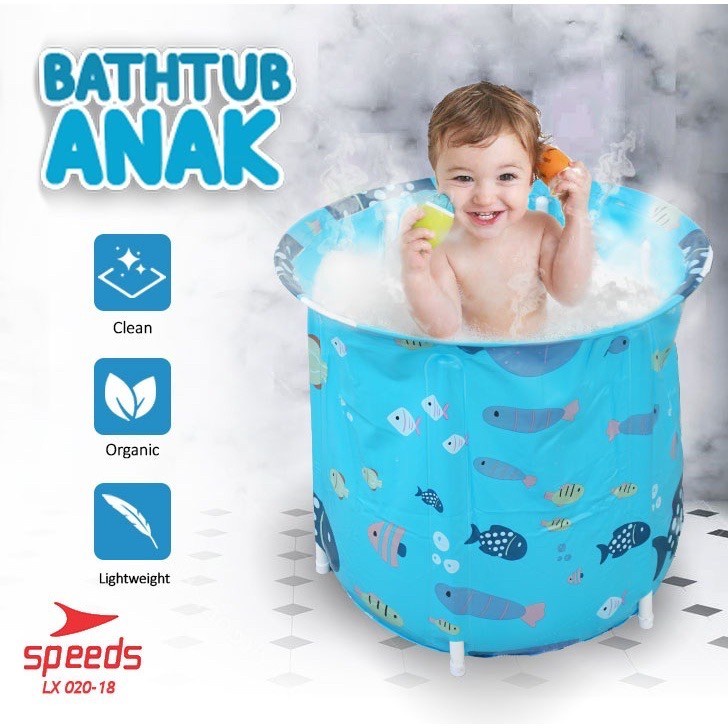 Bak Mandi Lipat Anak Ember Folding Bathtub Portable Bayi