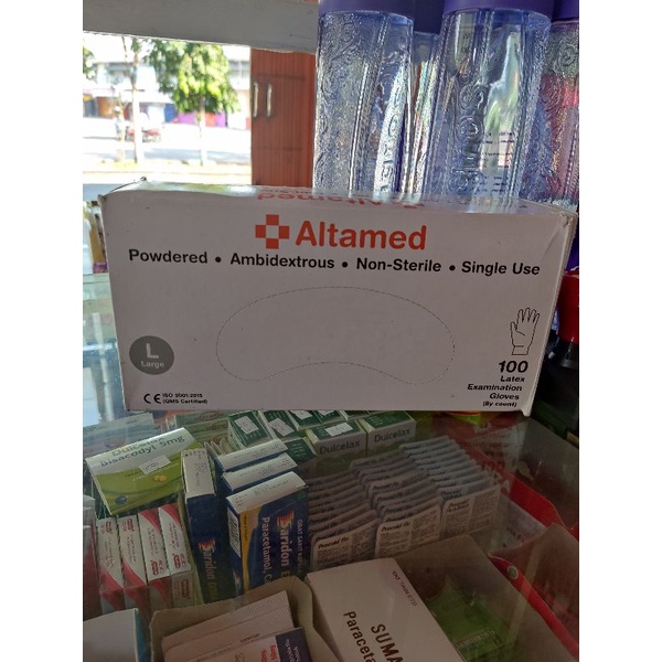 HANDSCOON MEDIS LATEX ALTAMED TERMURAH SIZE LENGKAP