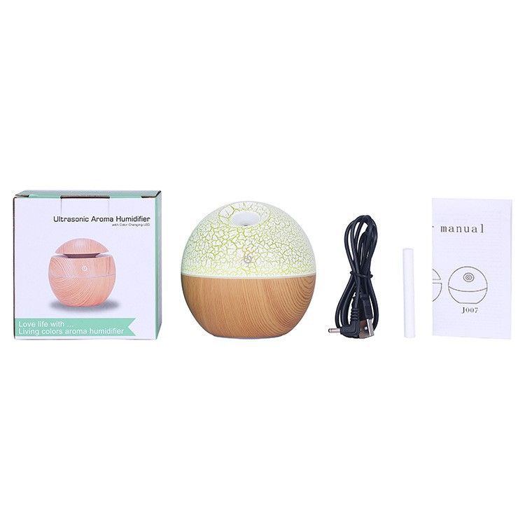 Ultrasonic Humidifier Aroma Essential Oil Diffuser RGB Light 130ml 008