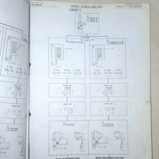 Needle Plate 257033-B56 - Tatakan Plat Bis Mesin Jahit Kam/Kamkut/Overdeck W500