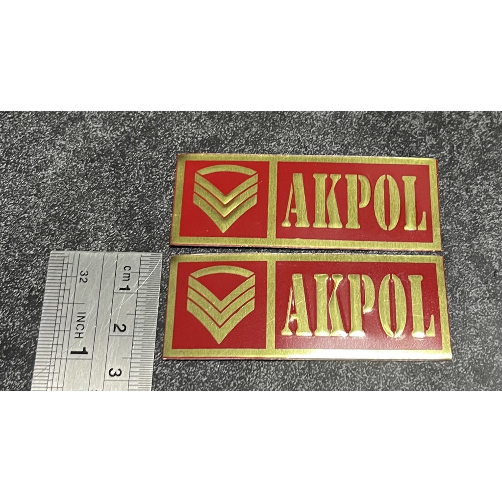 Sticker Plat AKPOL - Stiker Plat AKPOL  - Stiker AKPOL Mobil - Stiker Motor AKPOL