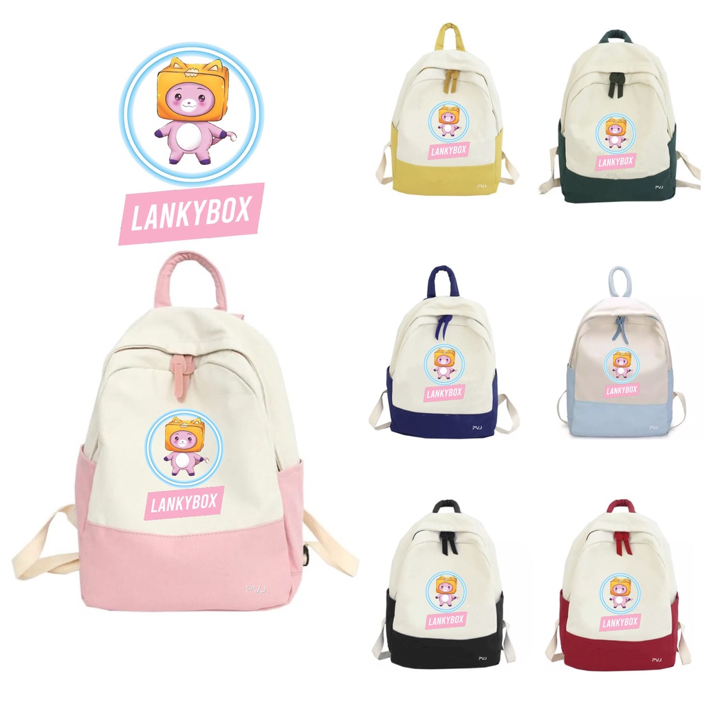 PVJ Tas lanxybox Ransel Anak Sekolah Laki laki dan Perempuan SD