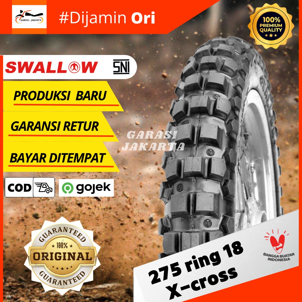 Ban cross trail ring 18 275 ban luar motor ring 18 275 ban swallow tahu ring 18 275 klx crf