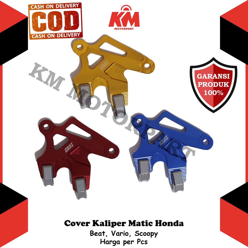 Cover Kaliper CNC Matic Honda Beat Vario 125 Vario 150 Scoopy fi dll Tutup Kaliper Variasi