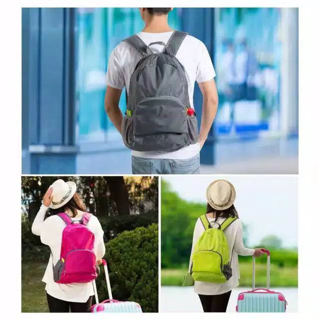 BS446 Tas Ransel Lipat Serbaguna/Foldable Travel Backpack