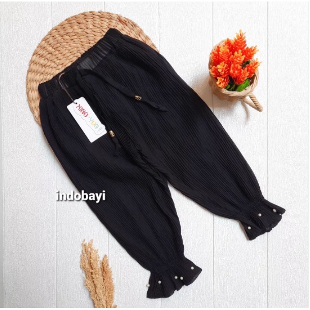 INDOBAYI Celana Kulot Hitam uk 3-5h