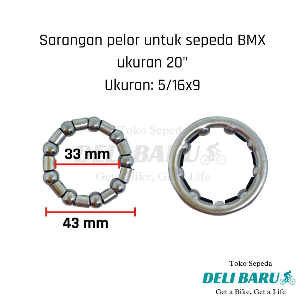 Sarangan pelor lahar gear tengah model gir langsung sepeda anak BMX 12 16 18 20