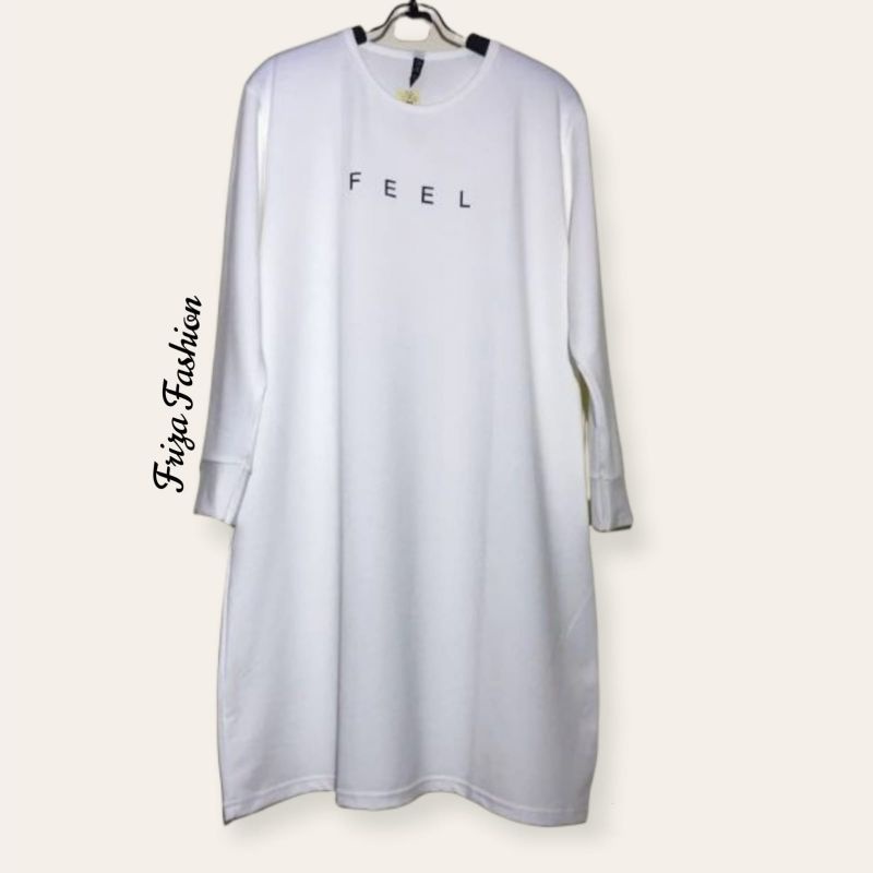 TUNIK KAOS PUTIH BY FRIZA FASHION