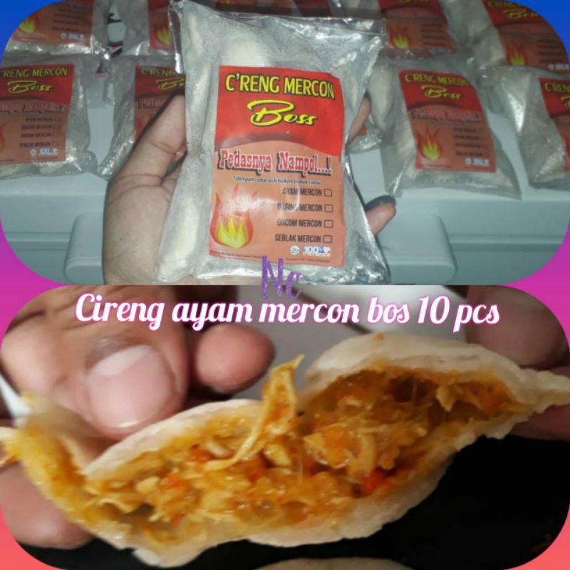 

Cireng ayam mercon Bos