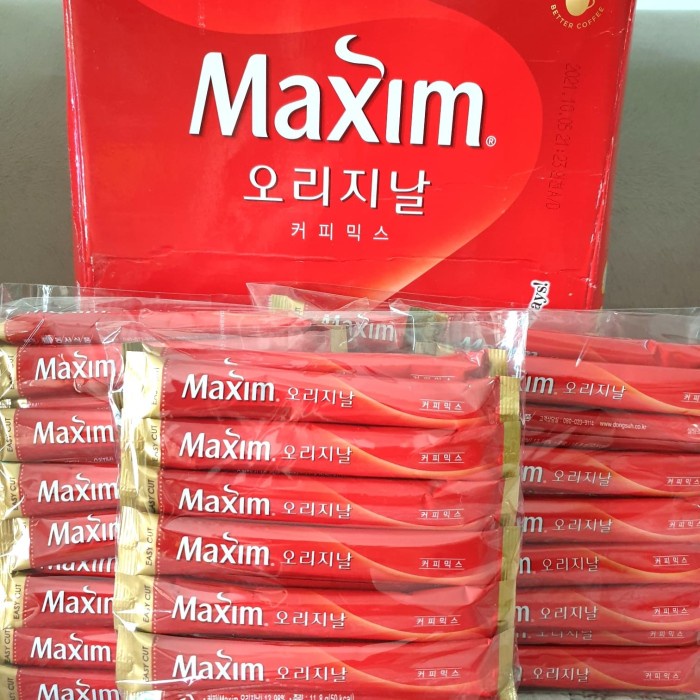 

Best Seller !!! Maxim Mocha Gold Coffee Korea isi 20 sachet