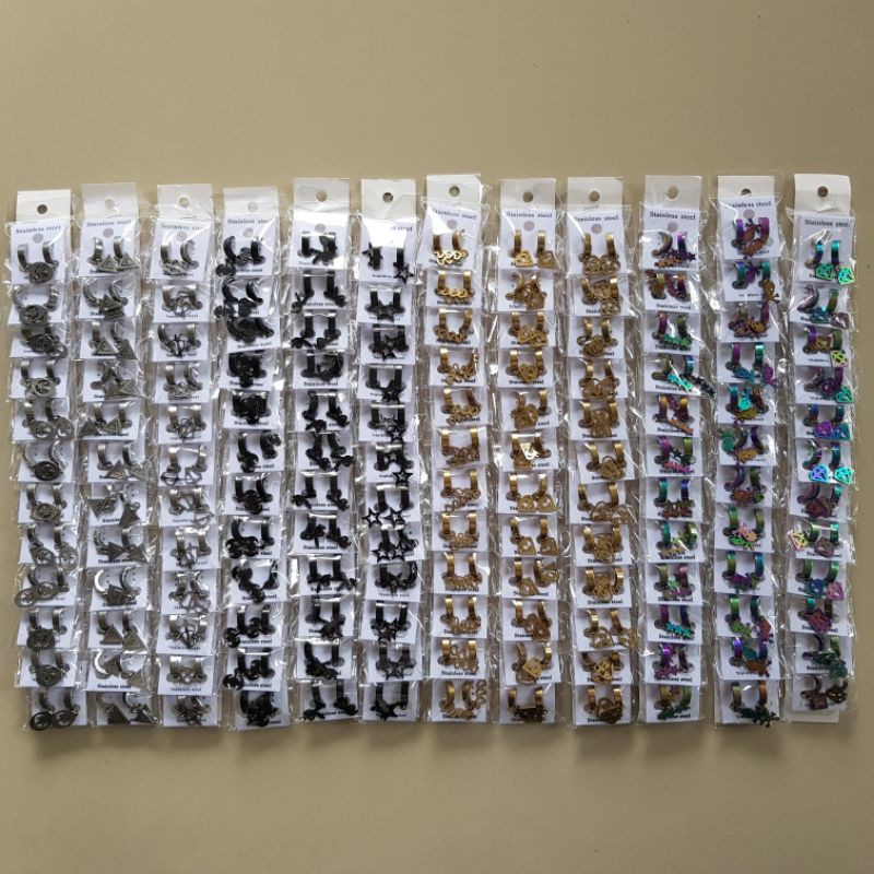 Anting Titanium Jurai-1 Tusuk Per Lusin Grosir
