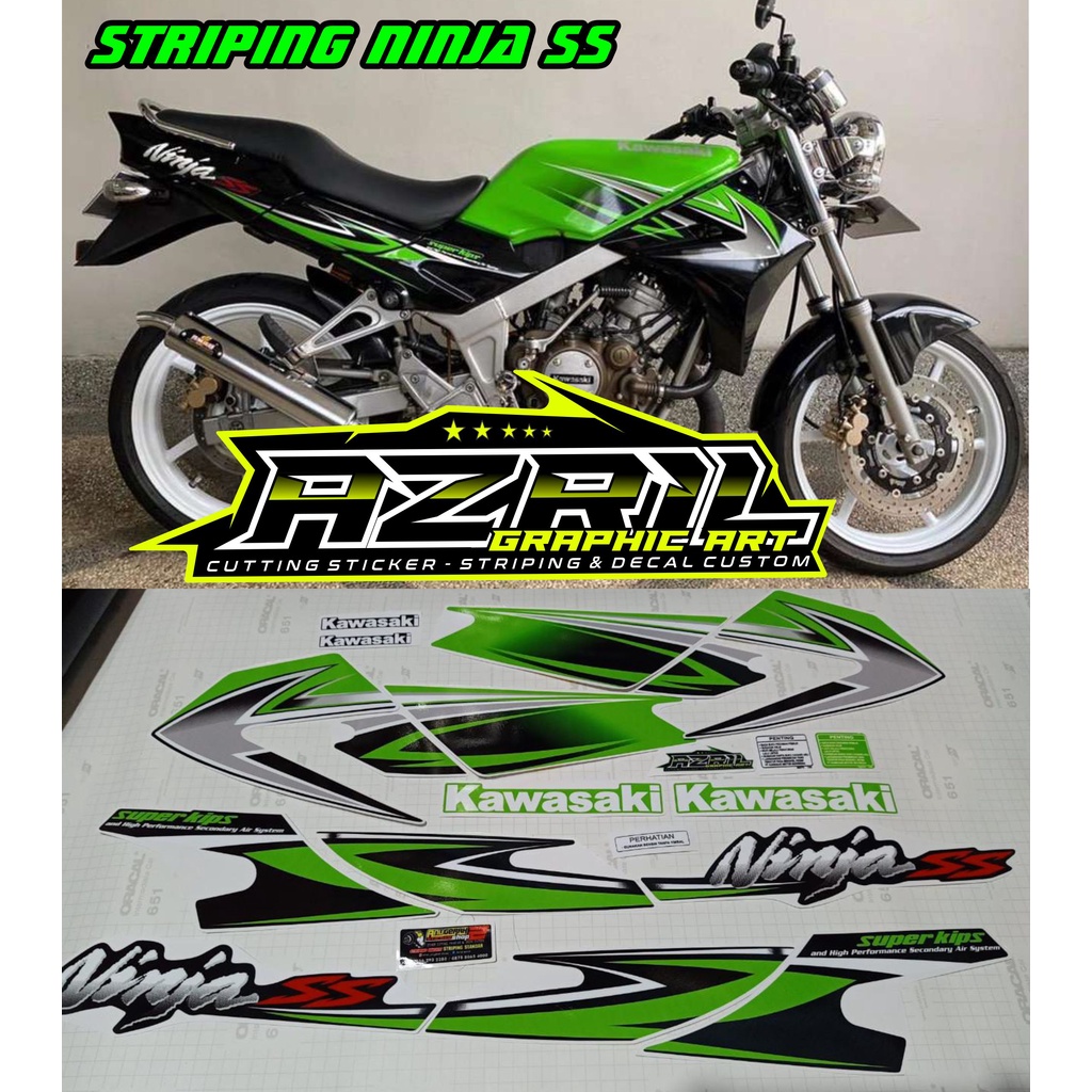 Jual Striping Ninja Ss Hijau Hitam Shopee Indonesia