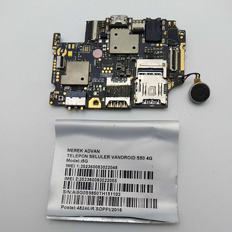 JUAL CEPAT  mesin Advan Vandroid S50 4g Advan S50 4G Copotan  norm tested mesin perawan belom pernah