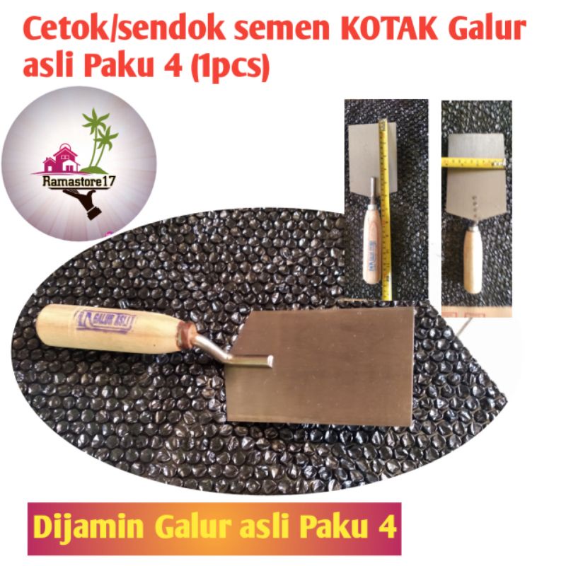 Cetok/Sendok semen KOTAK Galur asli Paku4